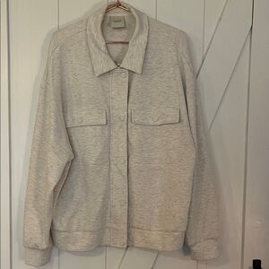 Varley Heathered Light Gray Elizabeth Jacket-DoubleSoft-Size Large 🩶